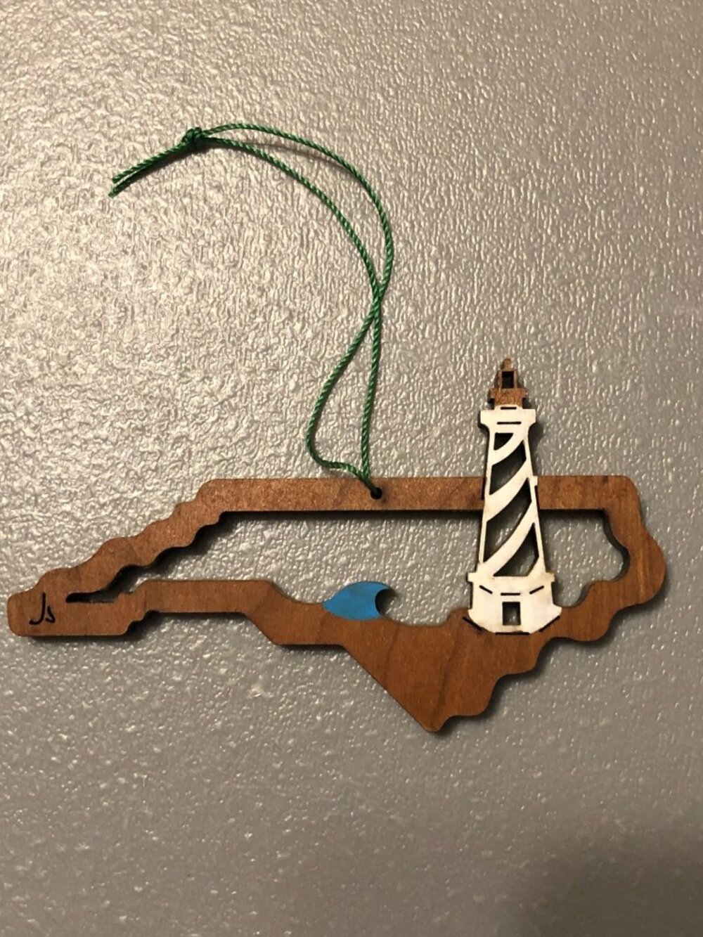 Lighthouse Wall Hangings Wooden State Red Green Christmas Tree Ornaments